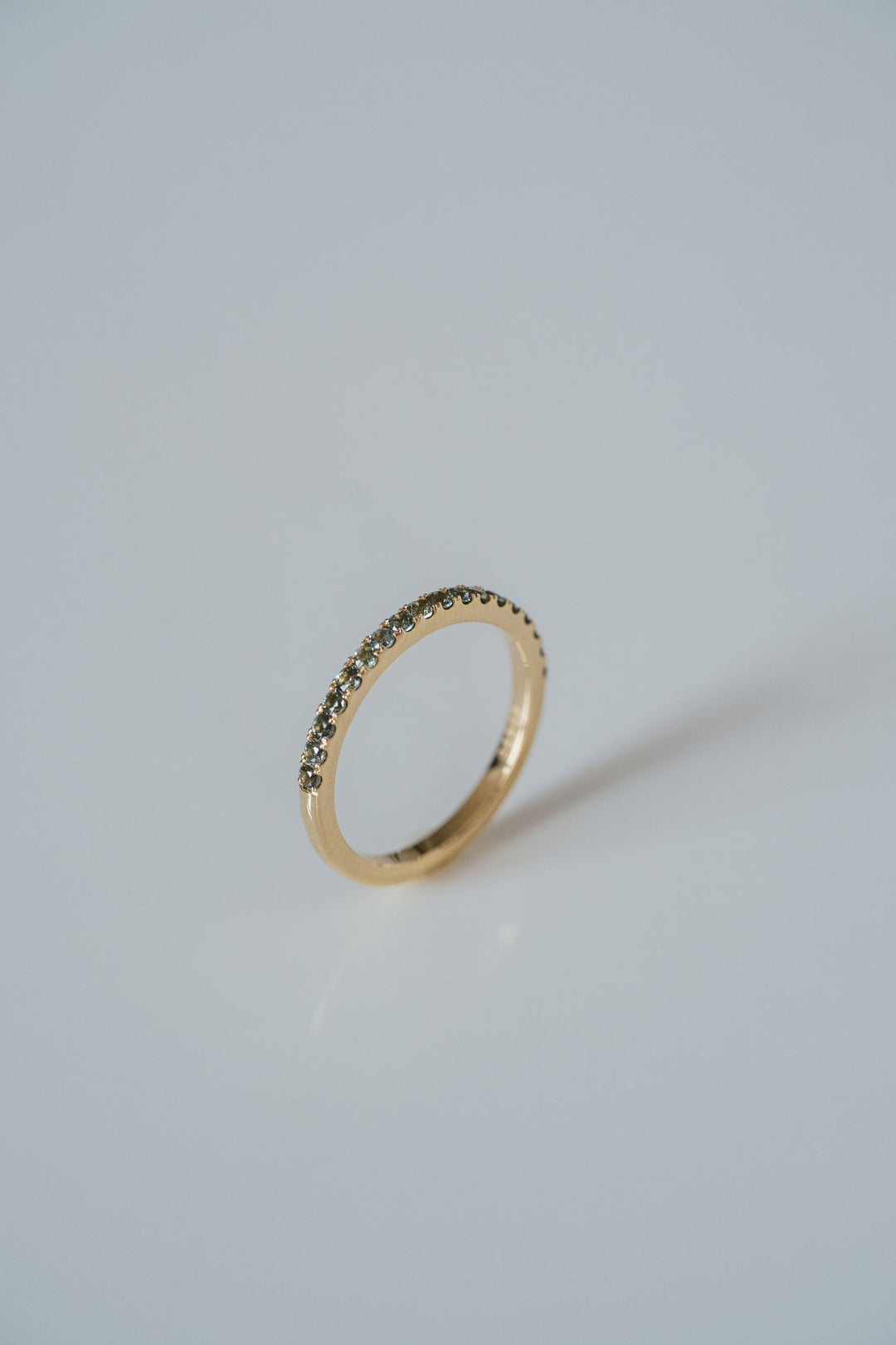 Light Teal Pavè Band - 1.8mm