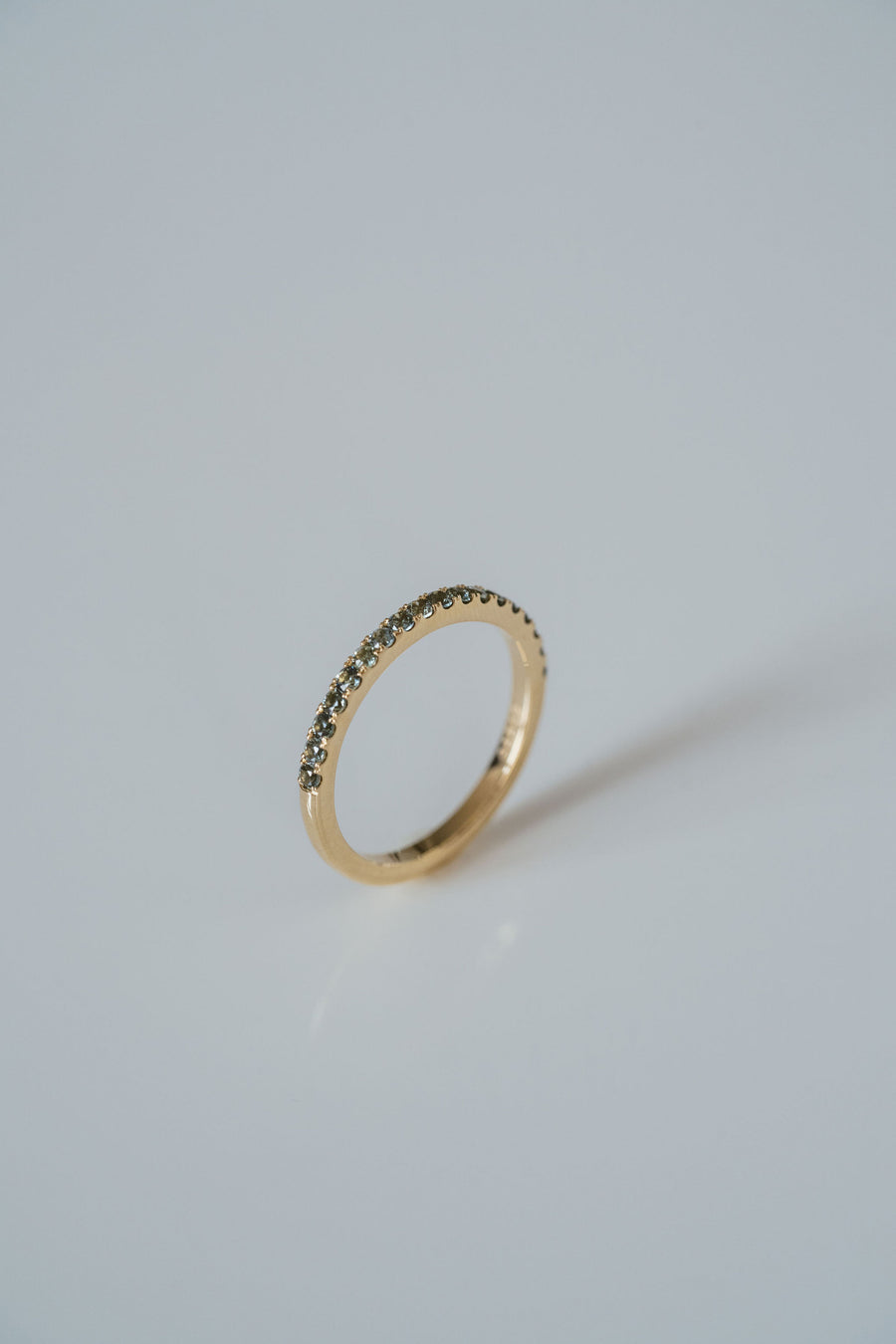 Light Teal Pavè Band - 1.8mm