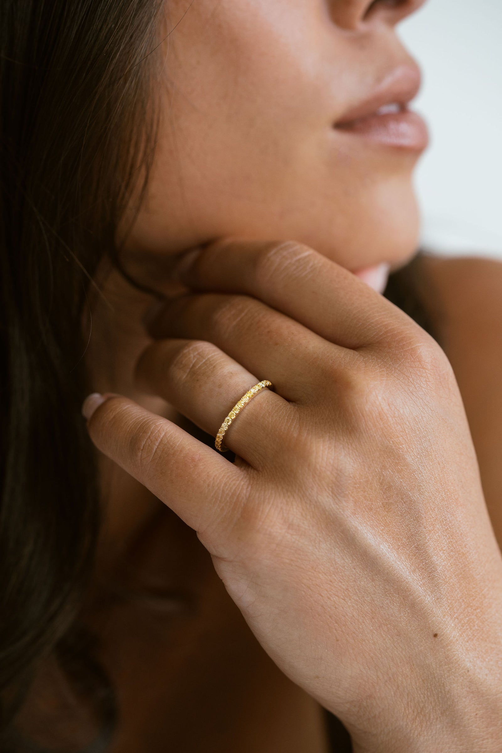 Yellow Diamond Pavè Band - 1.8mm