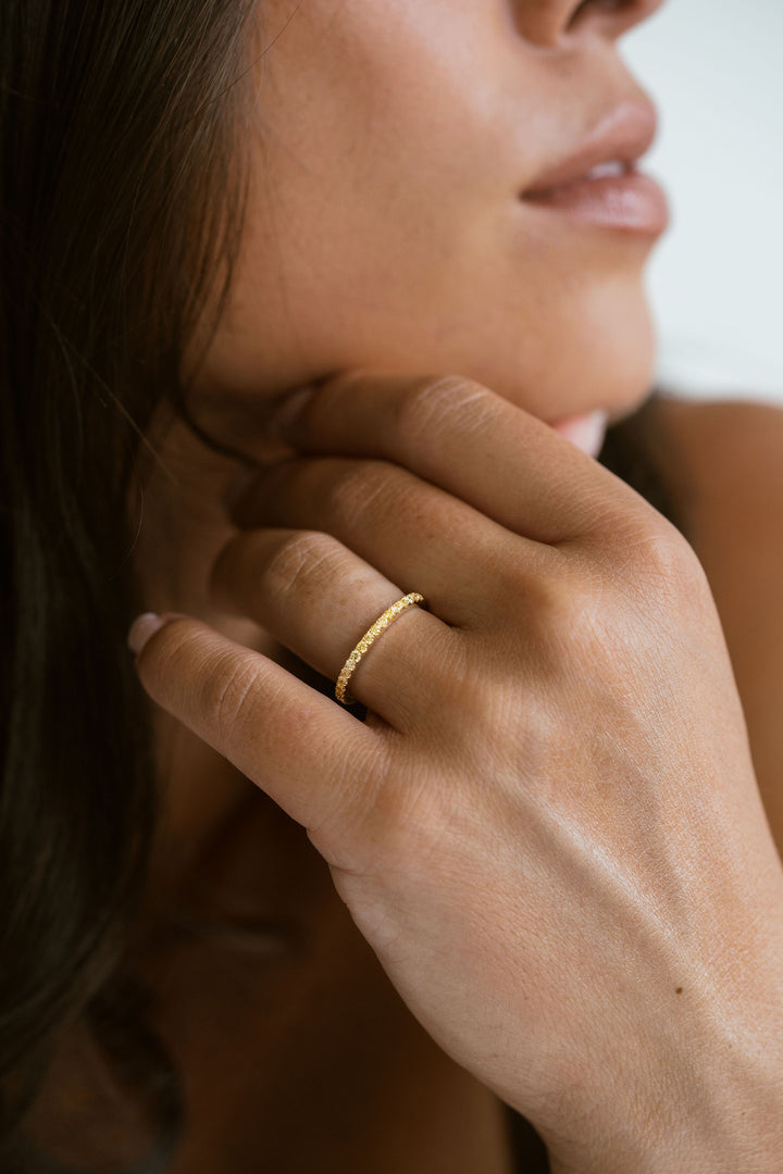 Yellow Diamond Pavè Band - 1.8mm