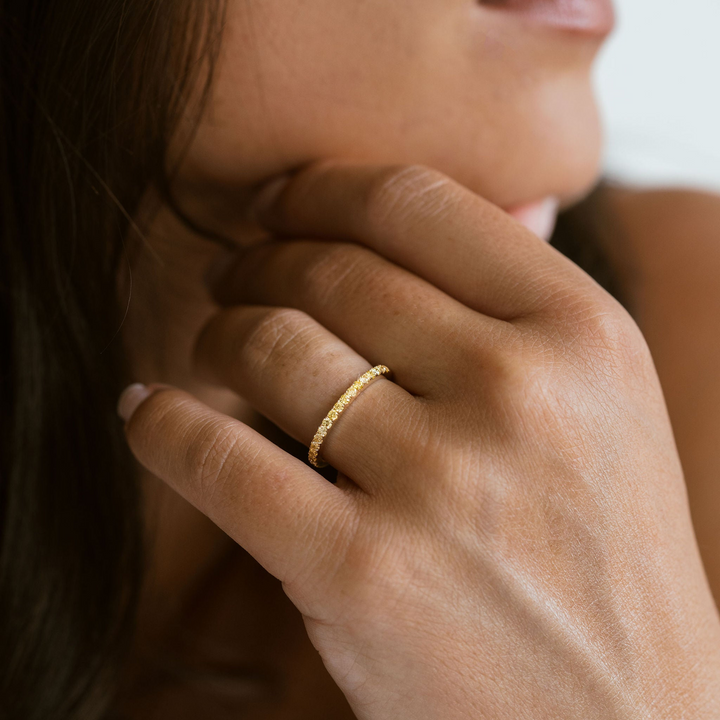 Yellow Diamond Pavè Band - 1.8mm