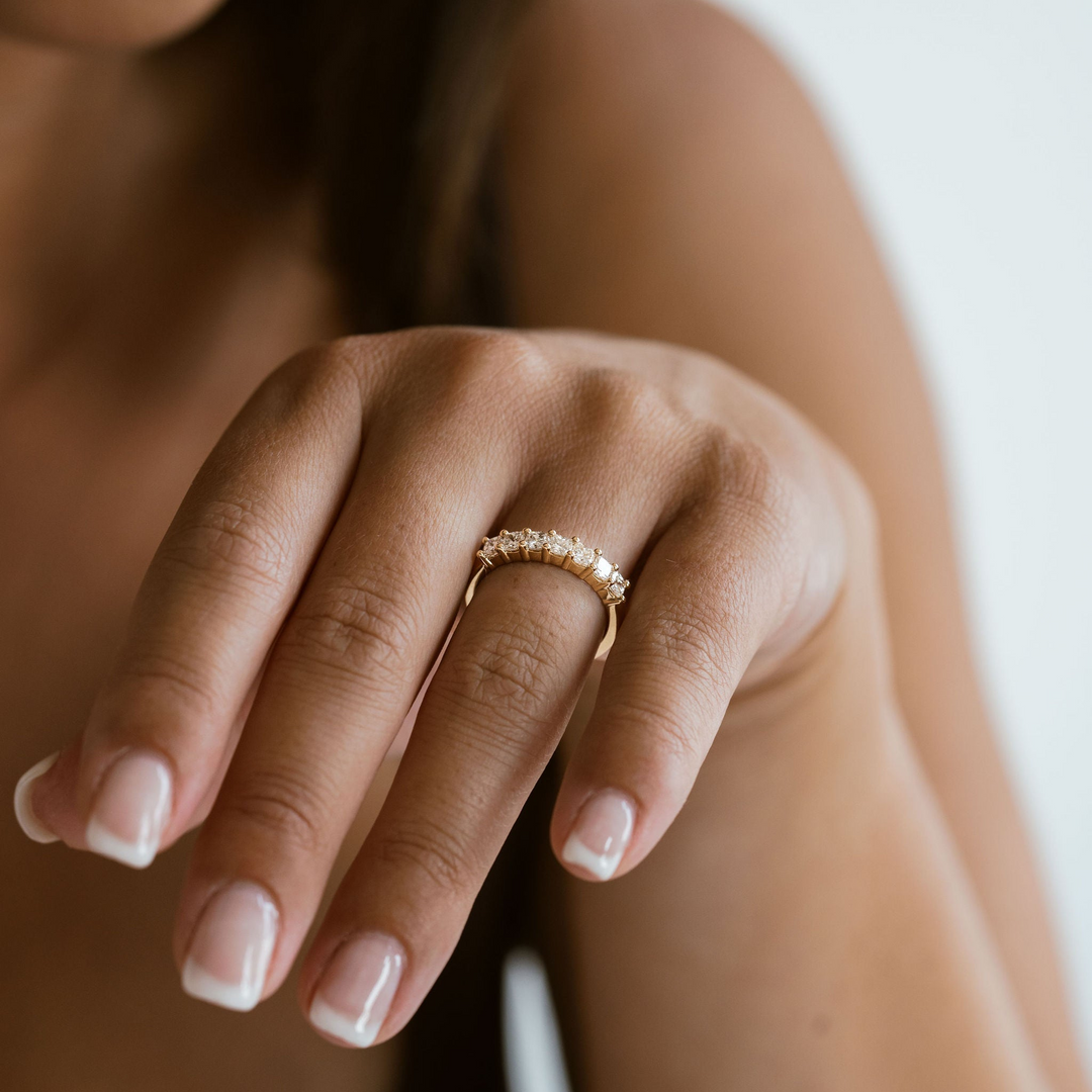 Square Cushion Cut Diamond Band