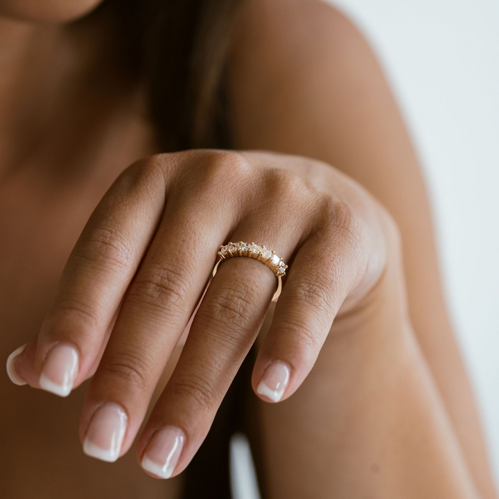 Square Cushion Cut Diamond Band