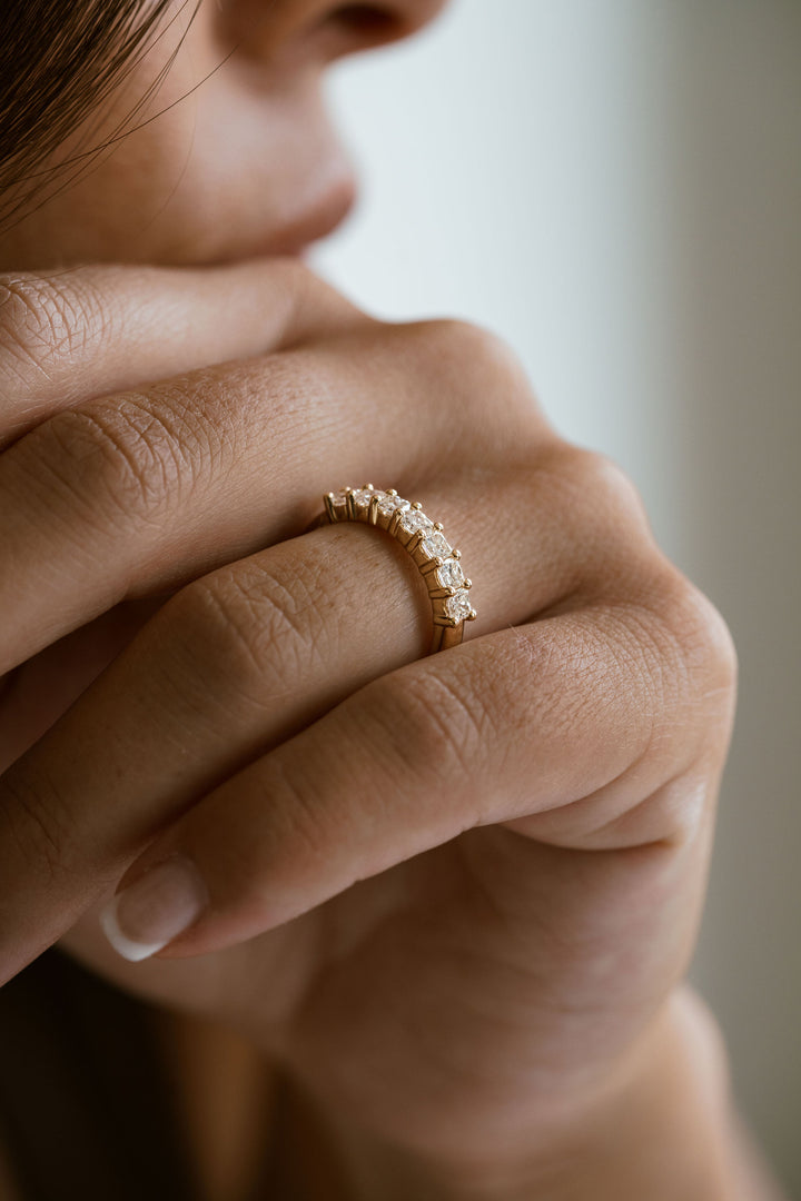 Square Cushion Cut Diamond Band