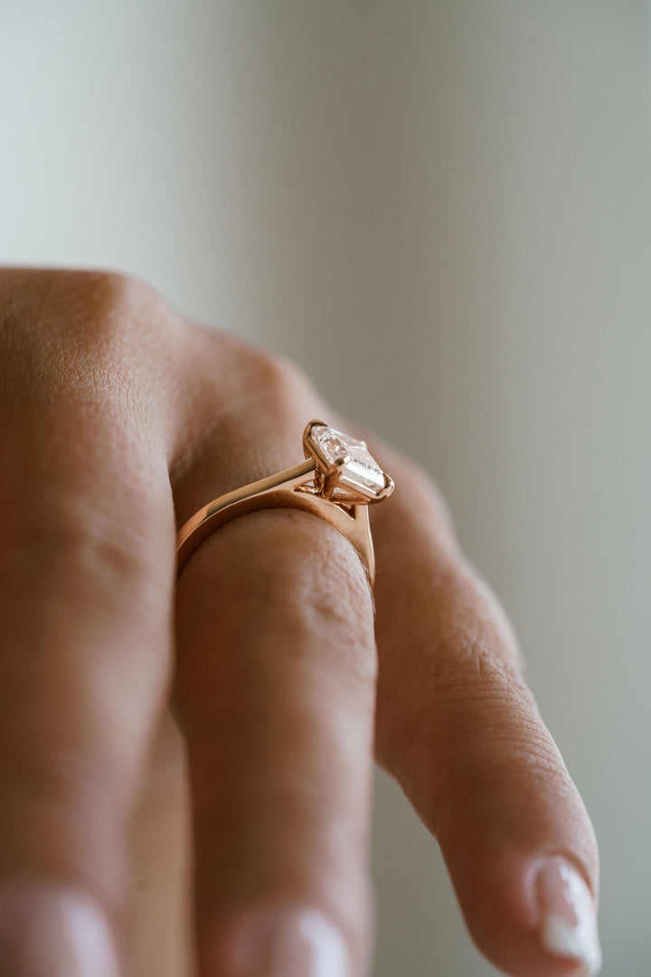 Emerald Cut Diamond Dominion Ring