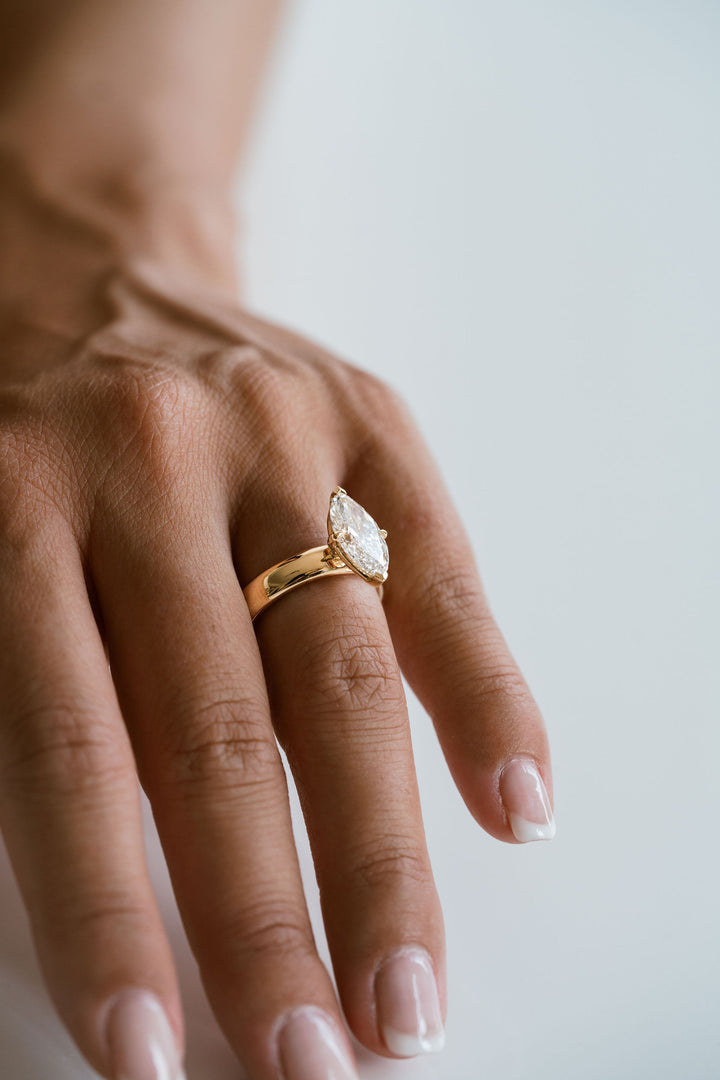 Marquise Diamond Promenade Ring