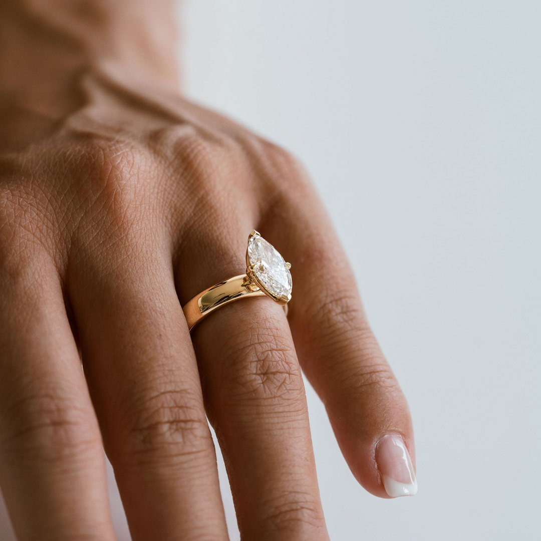 Marquise Diamond Promenade Ring
