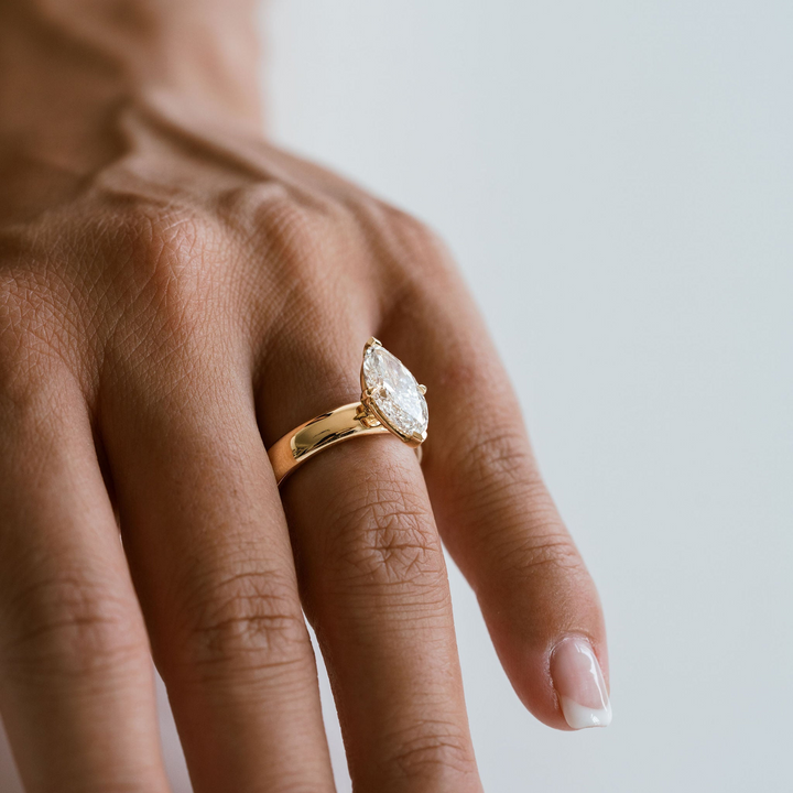 Marquise Diamond Promenade Ring