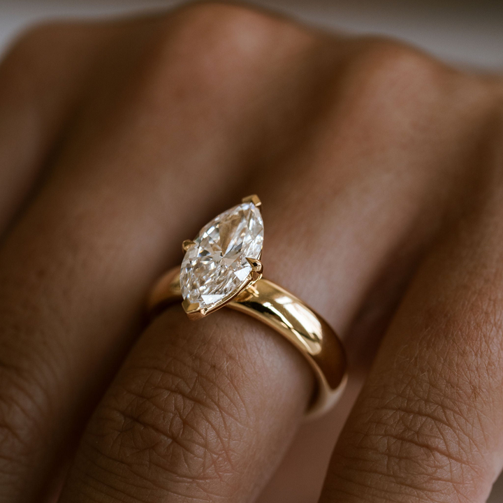 Marquise Diamond Promenade Ring