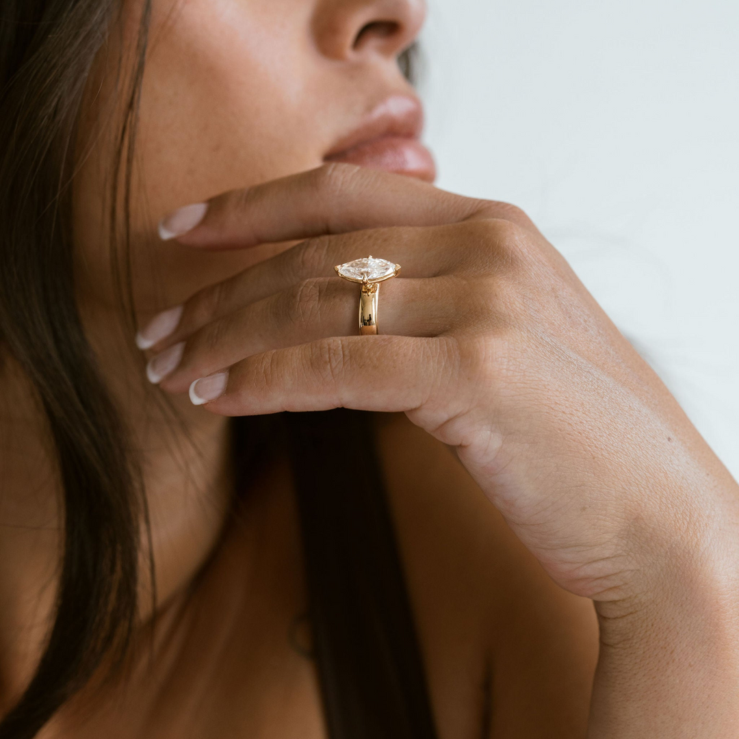 Marquise Diamond Promenade Ring