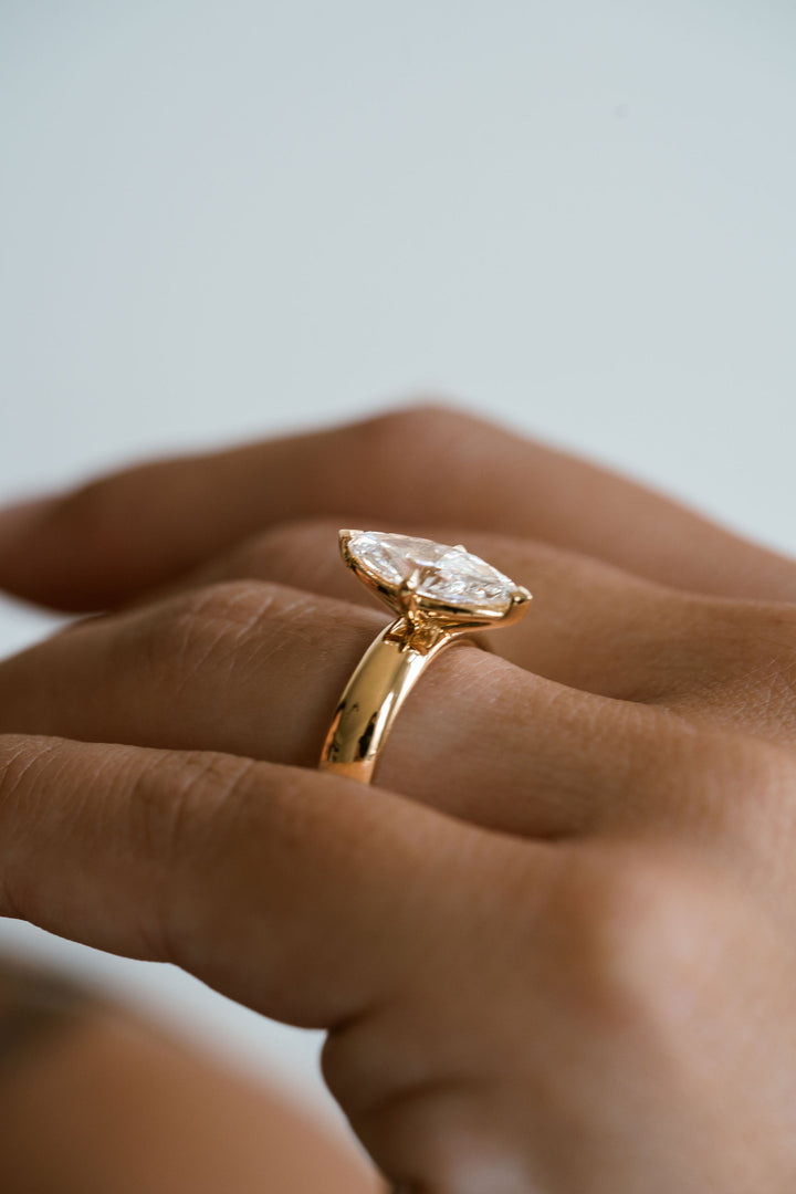 Marquise Diamond Promenade Ring
