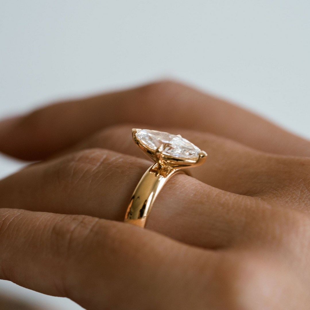 Marquise Diamond Promenade Ring