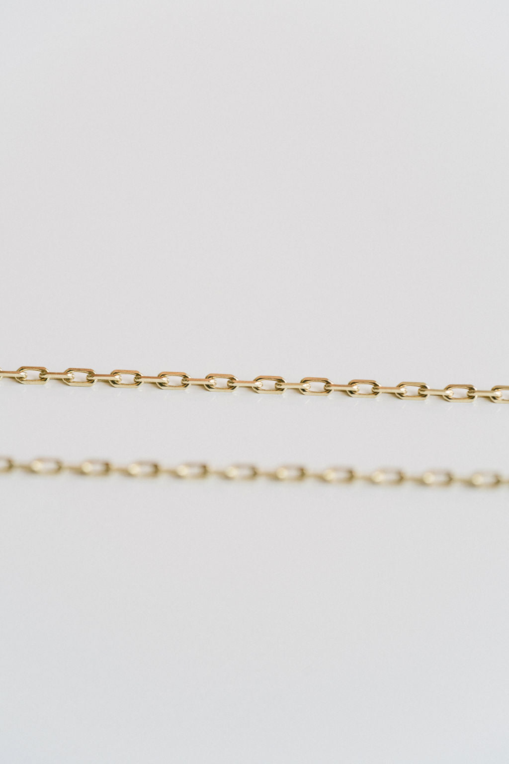 Solid Gold Cable Chain 18"