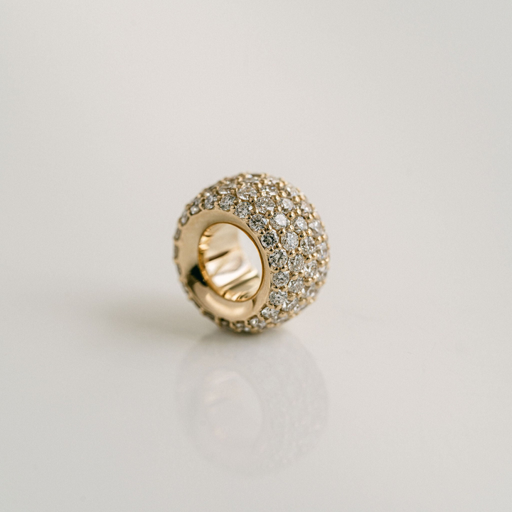 Diamond Pavé Round Torus Pendant