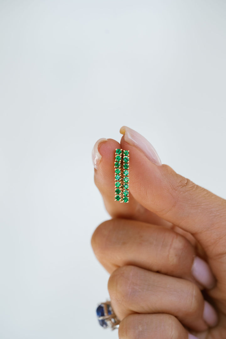 Emerald Courtside Earrings
