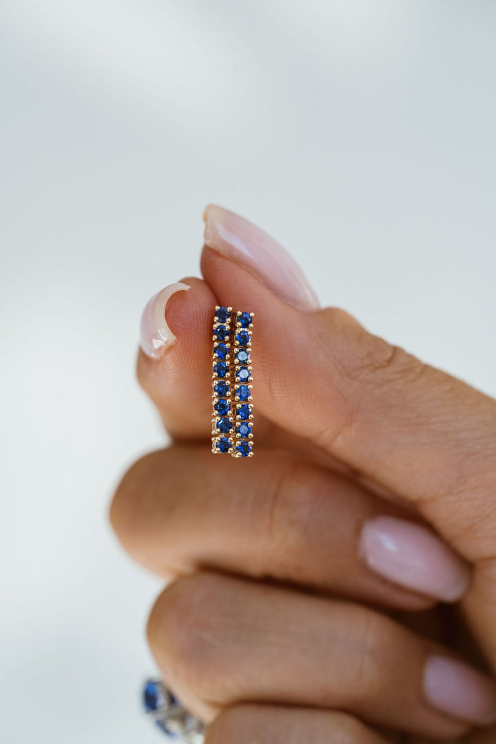 Sapphire Courtside Earrings