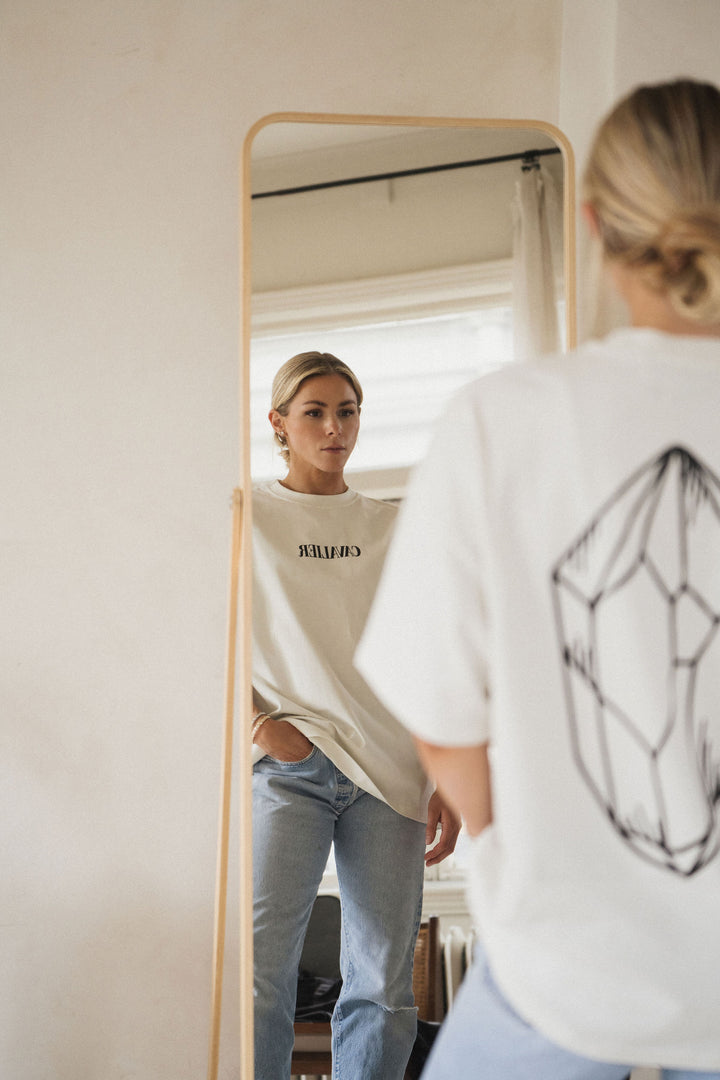 Cavalier Oversized T-Shirt - Cream