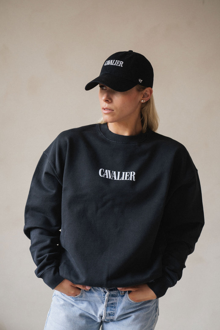 Cavalier Crewneck Sweater - Vintage Black