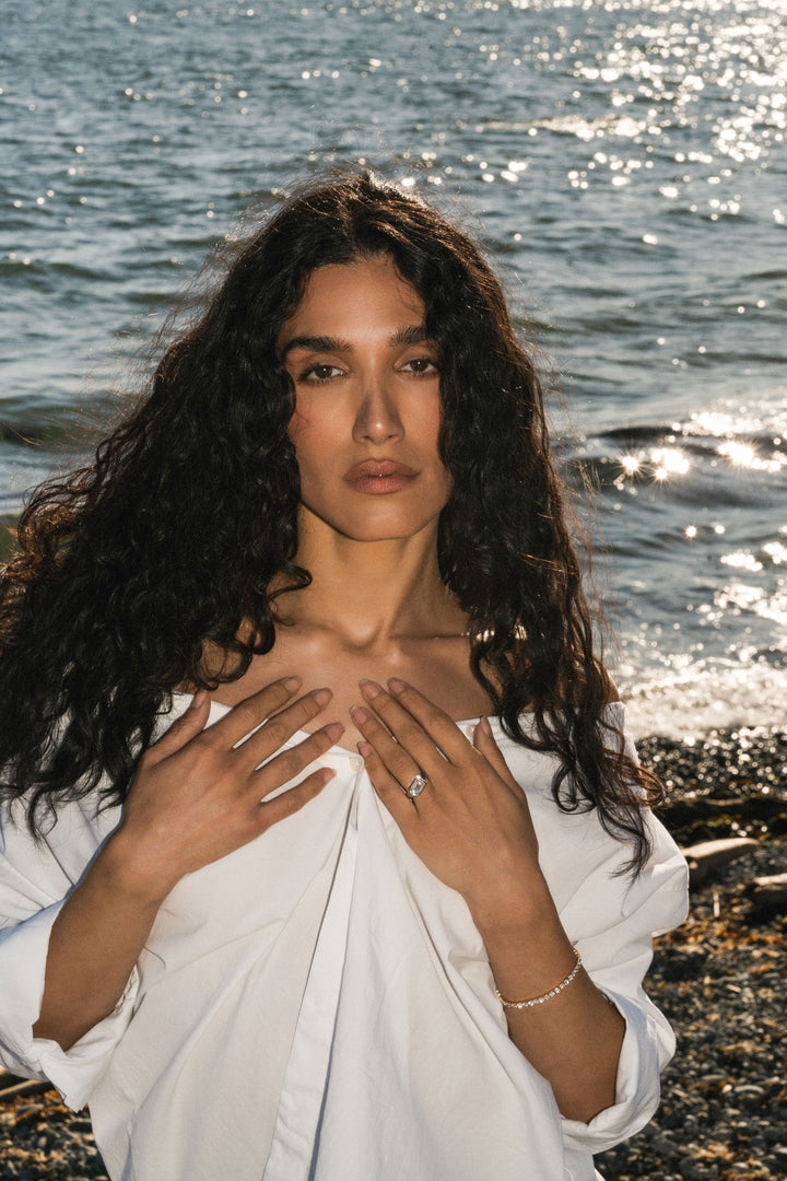 Cavalier Fine Jewelry - Emerald Cut Diamond Retro Bezel Ring 14k Yellow Gold