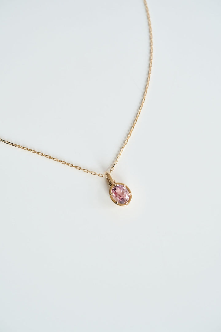Oval Sapphire Canopy Pendant