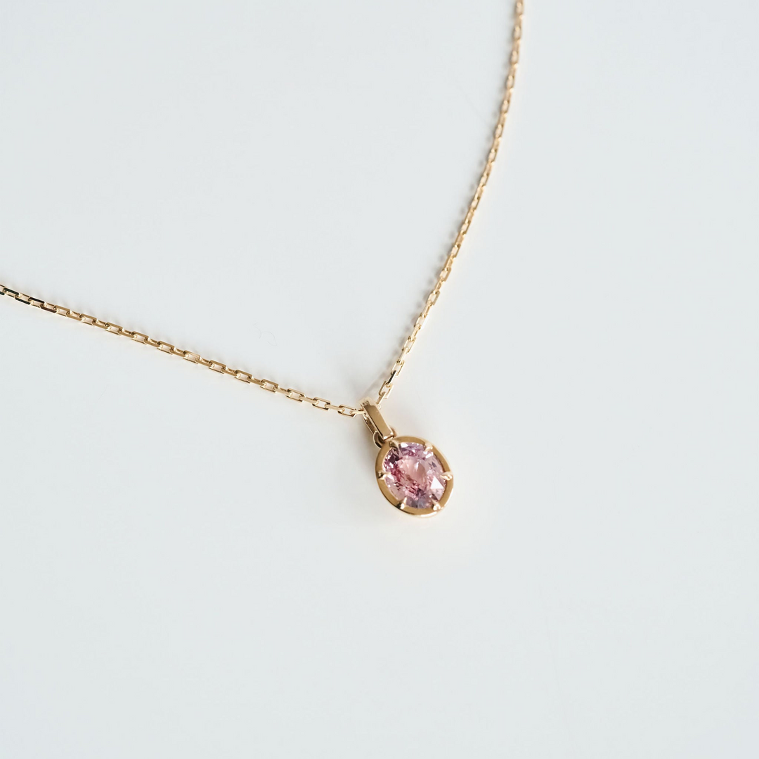 Oval Sapphire Canopy Pendant