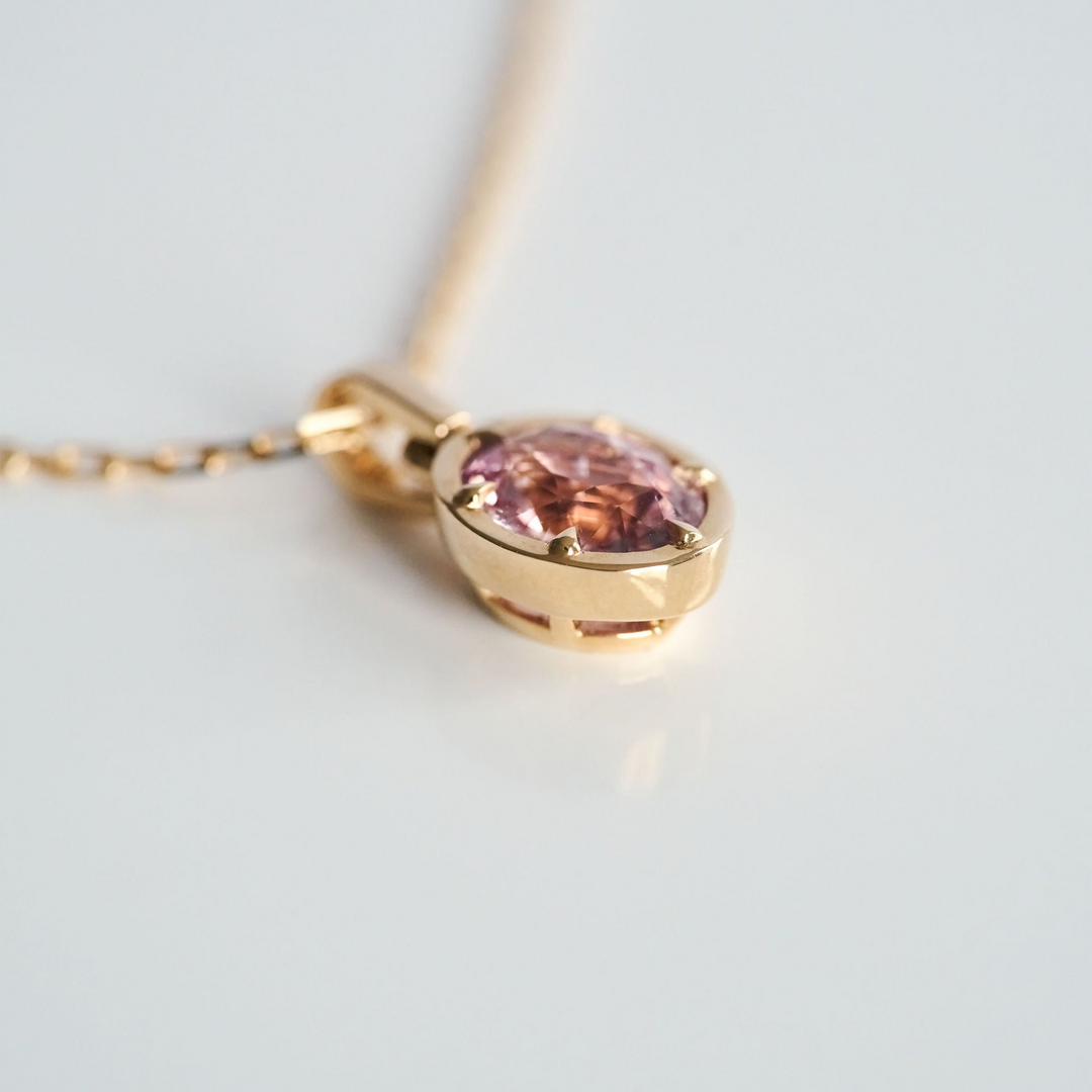 Oval Sapphire Canopy Pendant