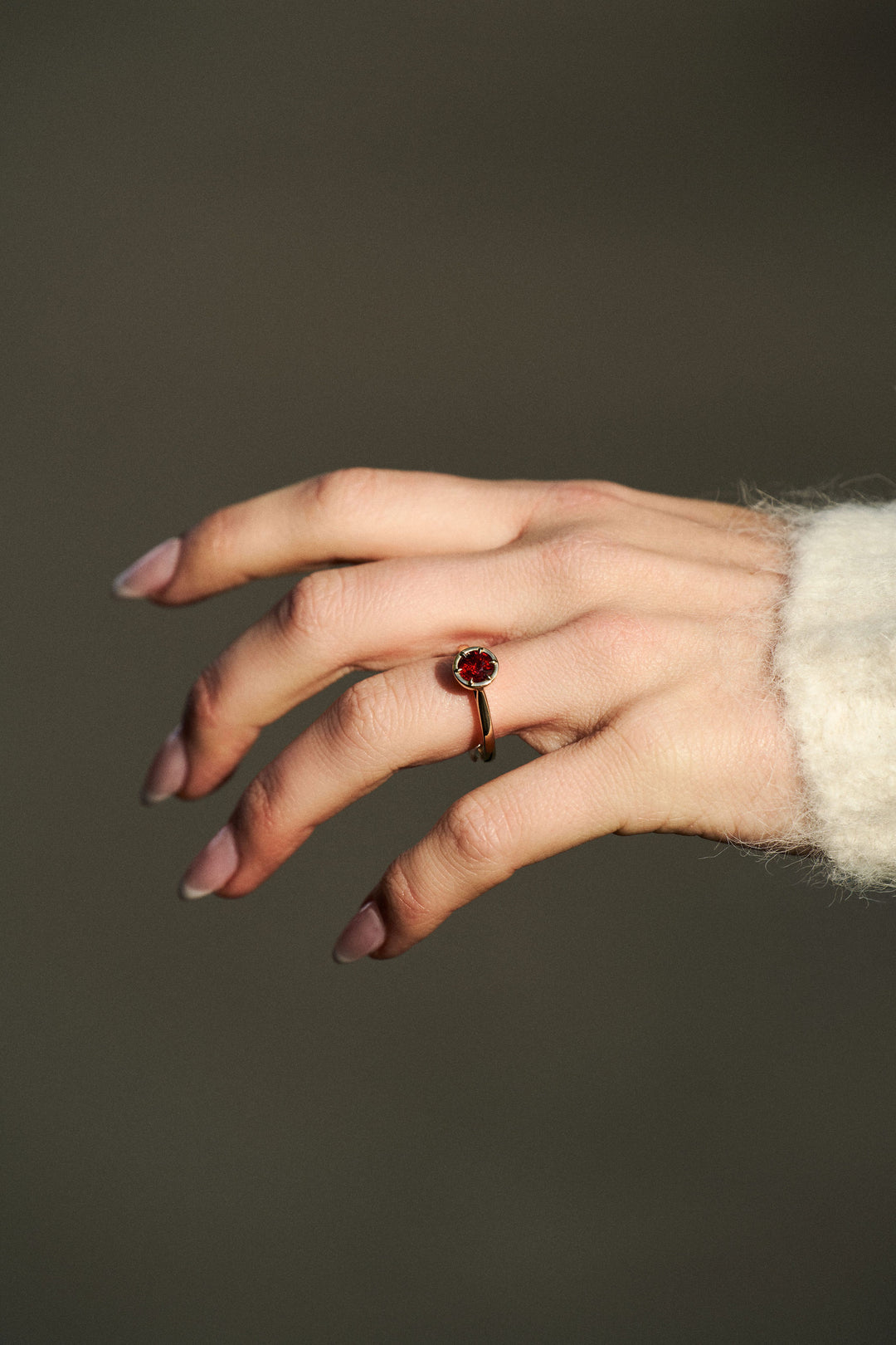 Round Ruby Dominion Canopy Ring