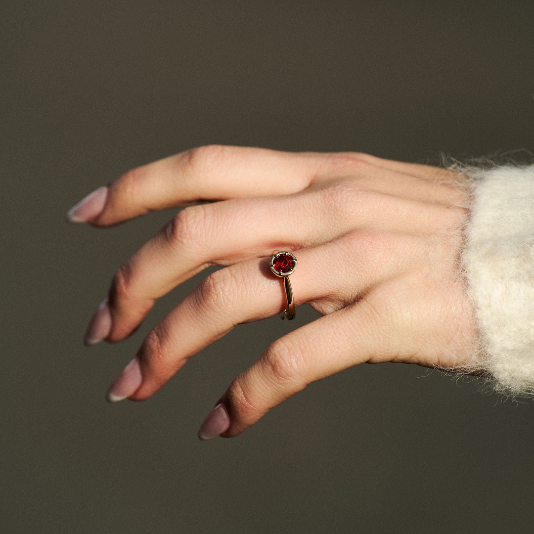 Round Ruby Dominion Canopy Ring