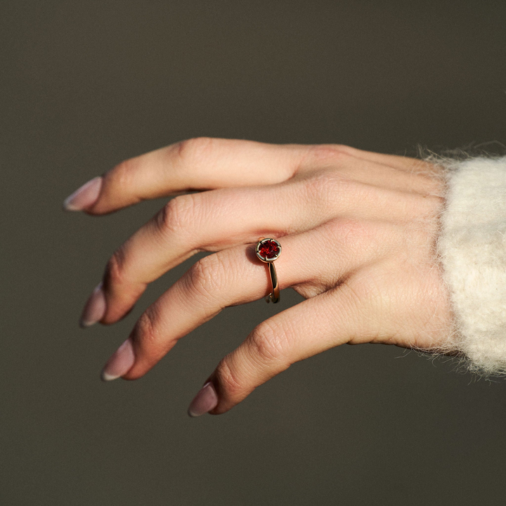 Round Ruby Dominion Canopy Ring