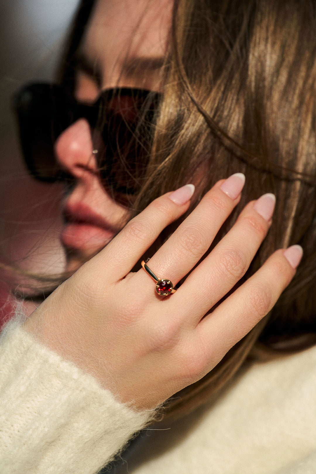 Round Ruby Dominion Canopy Ring