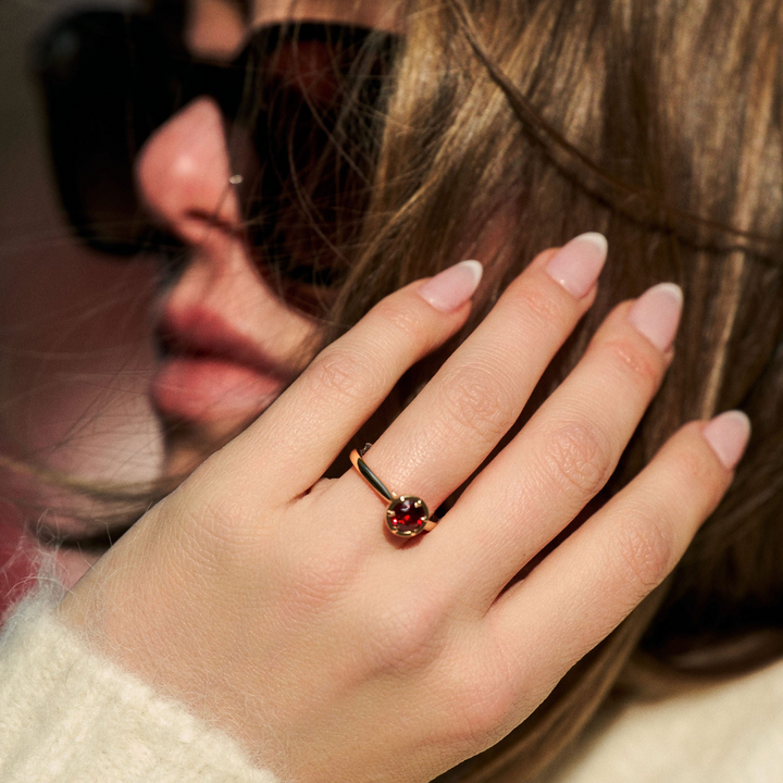 Round Ruby Dominion Canopy Ring