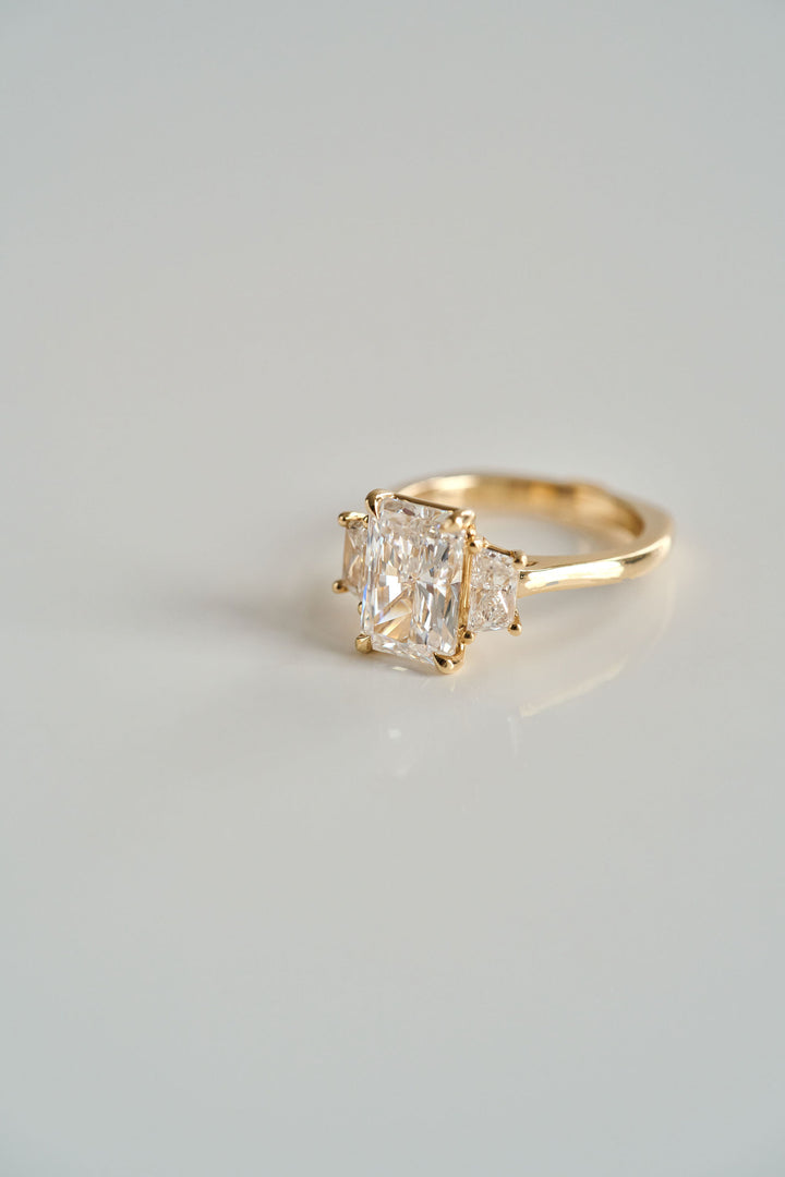 Radiant Cut with Trapezoid Accents