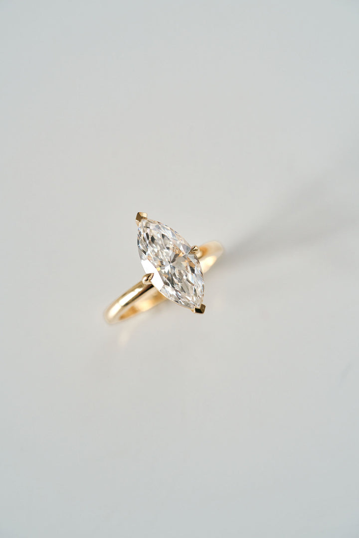 Marquise Diamond Cavalier Solitaire