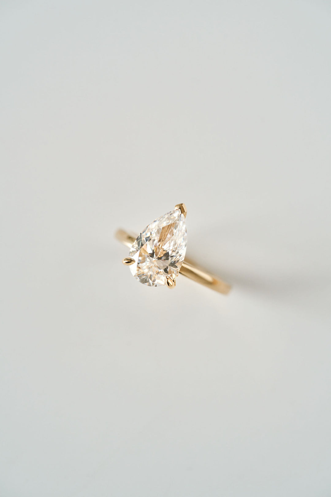 Pear Shape Diamond Cavalier 2.0 Solitaire