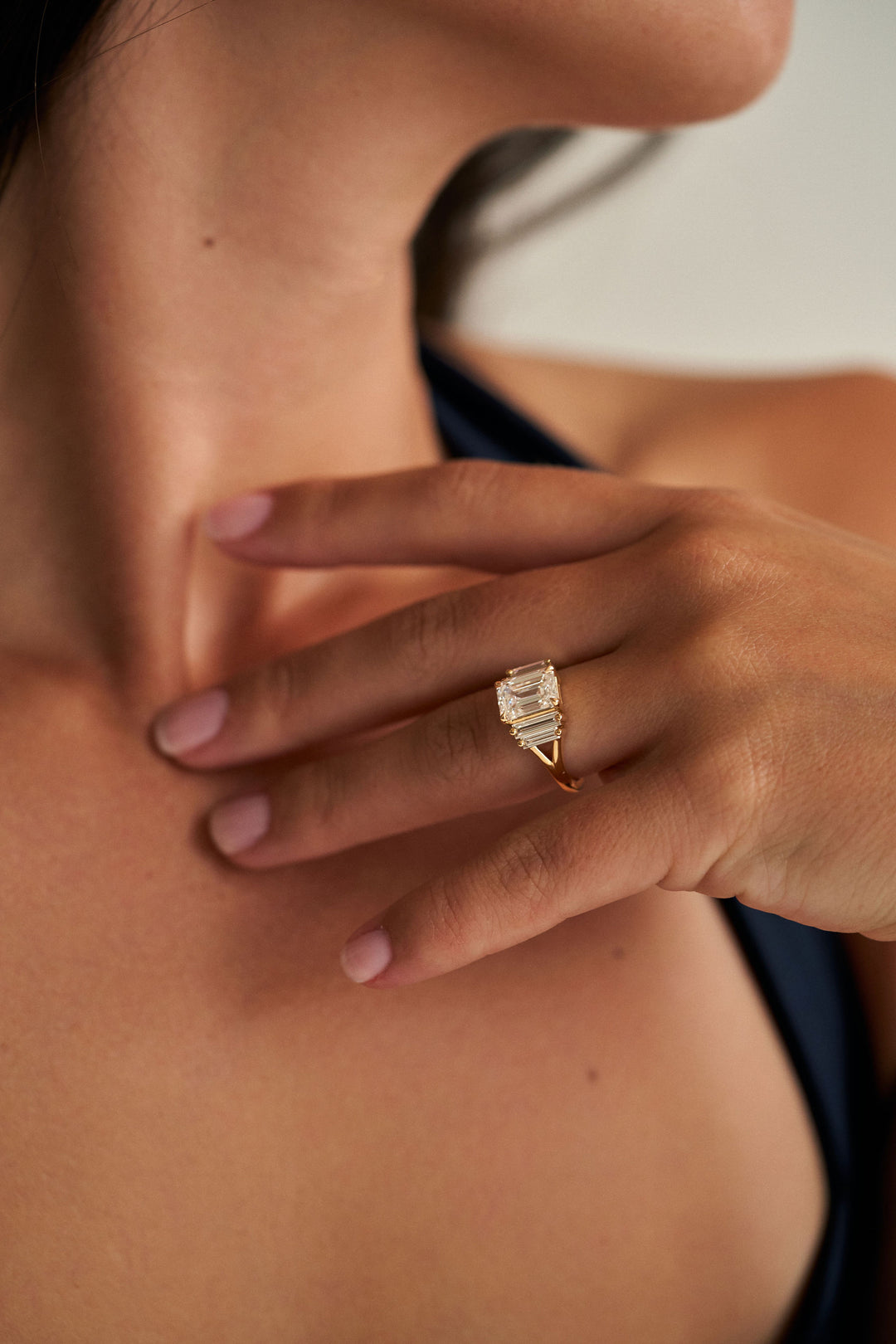 Emerald Cut with Baguette Accents