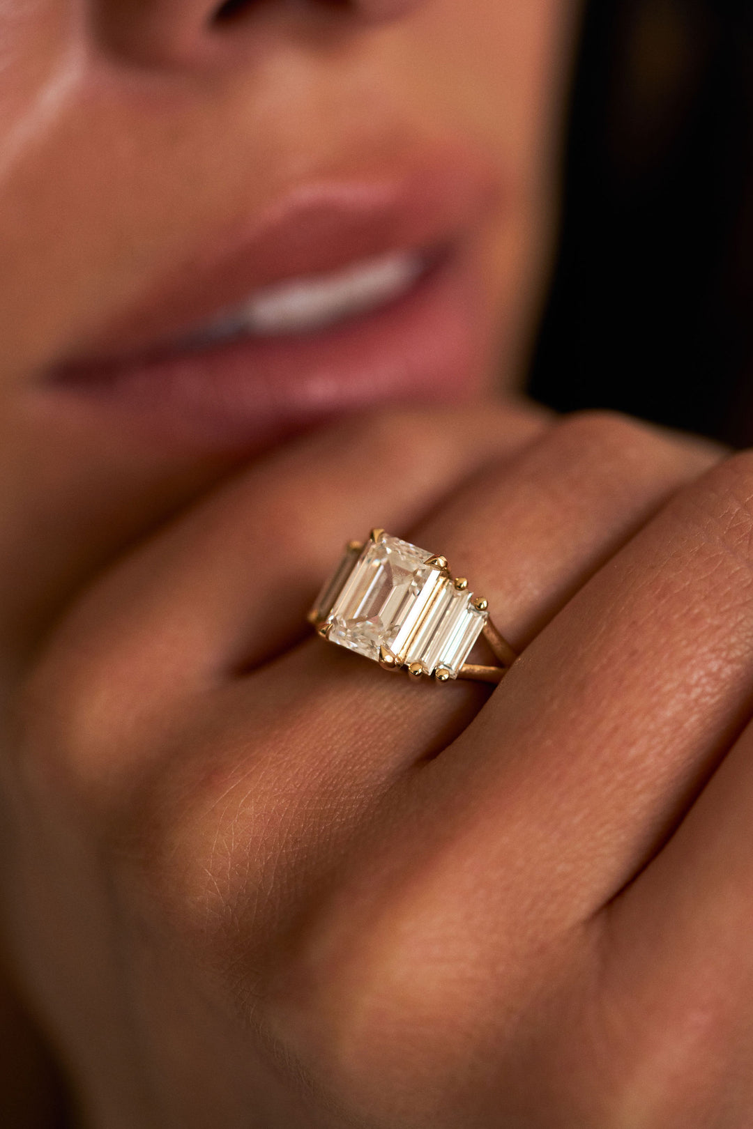 Emerald Cut with Baguette Accents