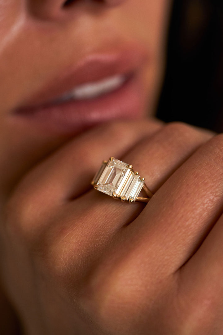 Emerald Cut with Baguette Accents