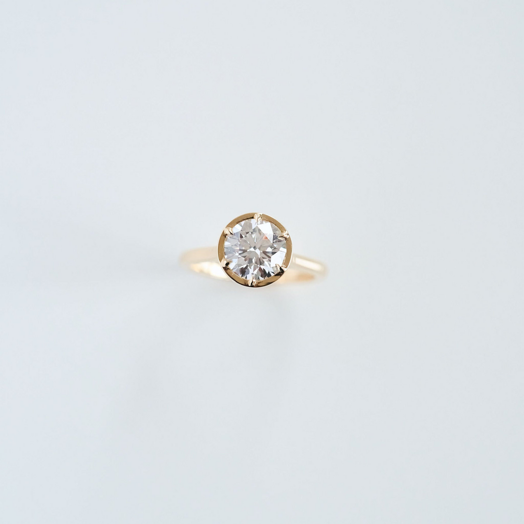 Round Diamond Dominion Canopy Ring