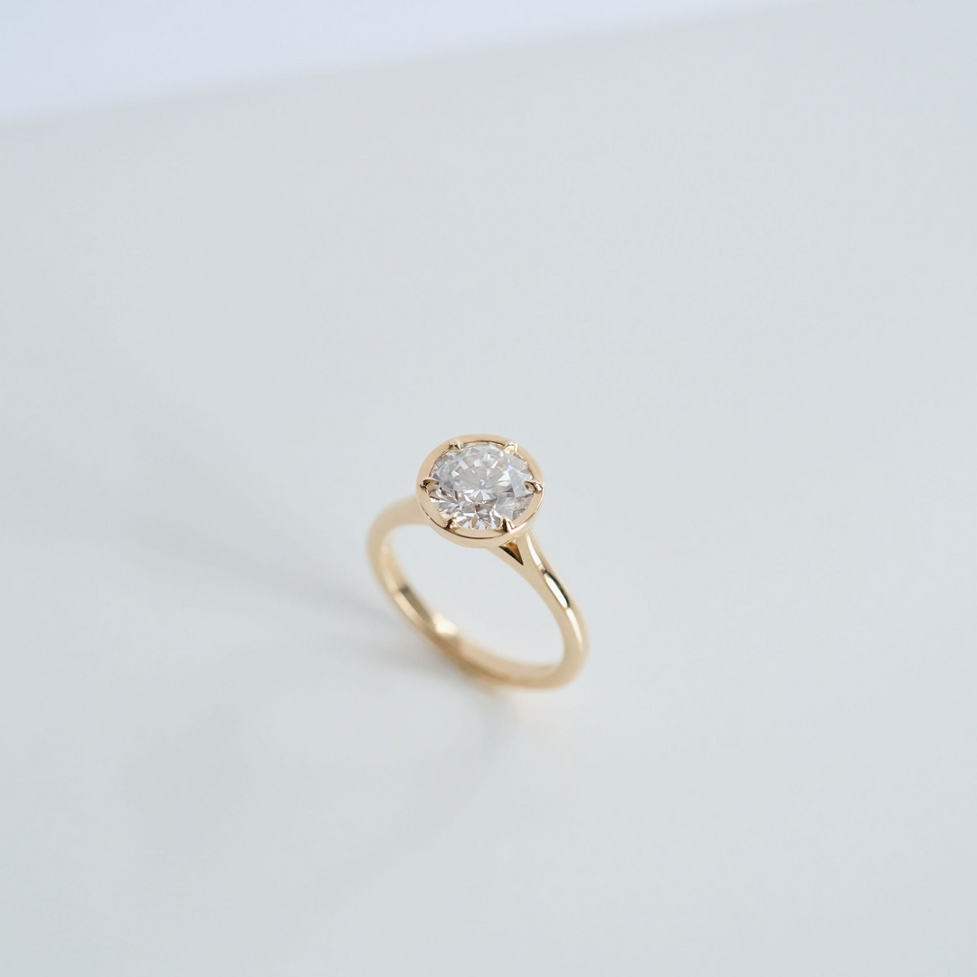 Round Diamond Dominion Canopy Ring