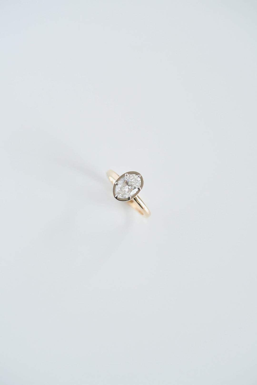 Oval Diamond Canopy Ring