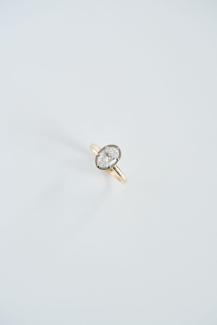Oval Diamond Canopy Ring