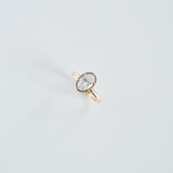 Oval Diamond Canopy Ring