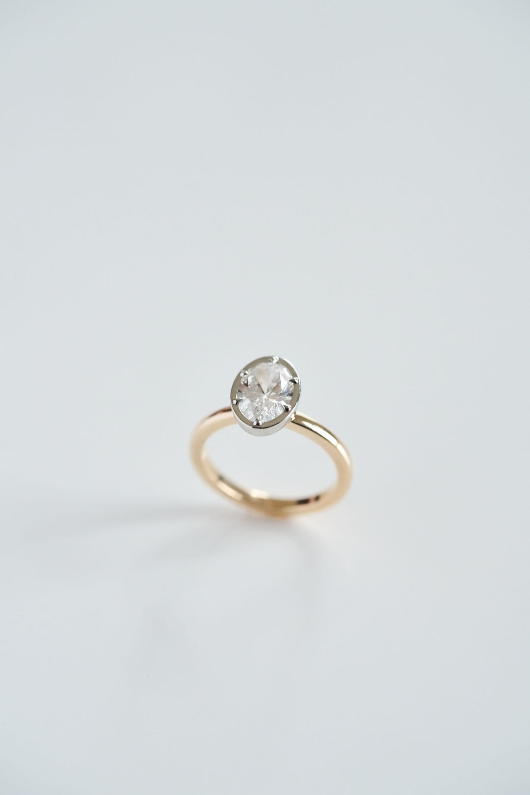 Oval Diamond Canopy Ring