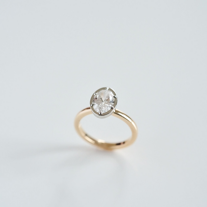 Oval Diamond Canopy Ring