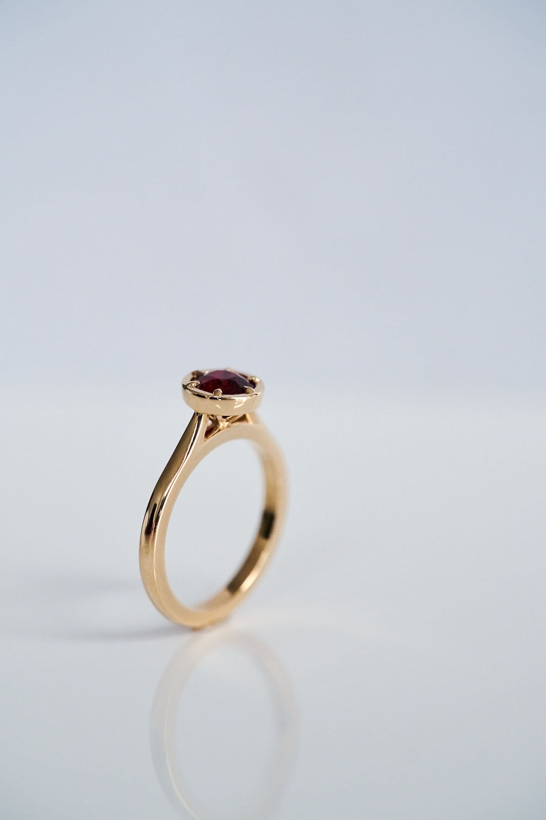 Round Ruby Dominion Canopy Ring