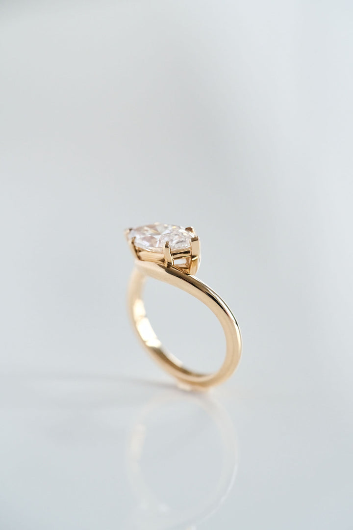 Marquise Diamond Drift Ring