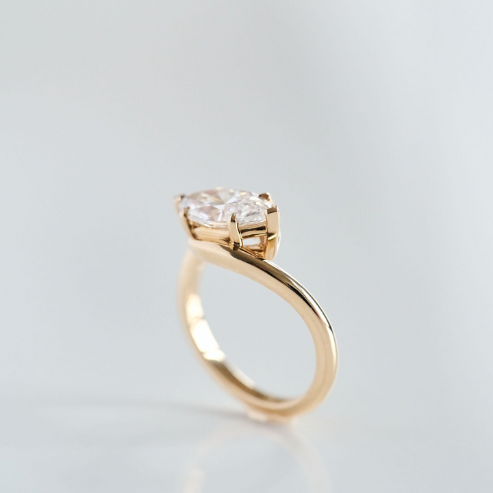 Marquise Diamond Drift Ring