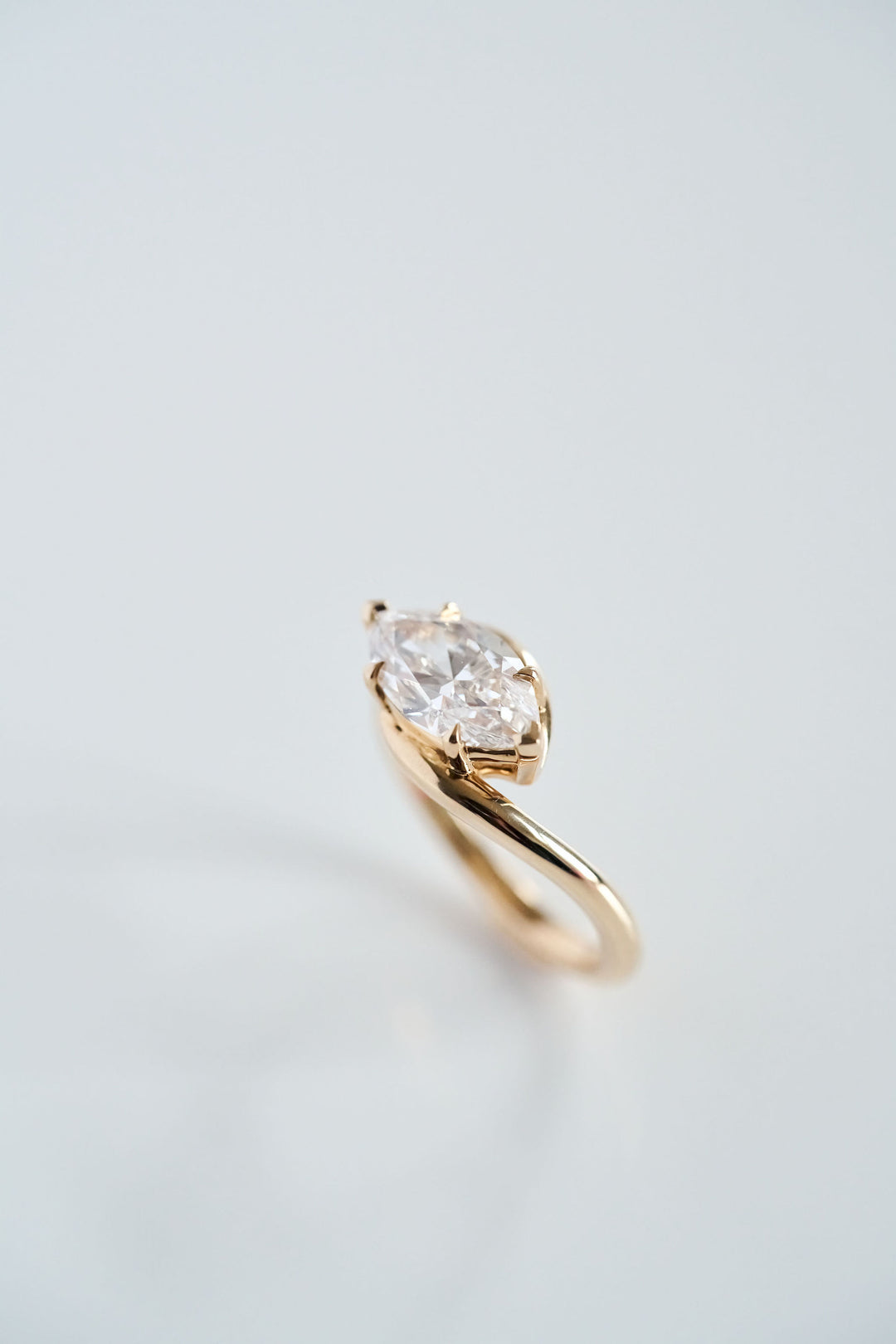 Marquise Diamond Drift Ring