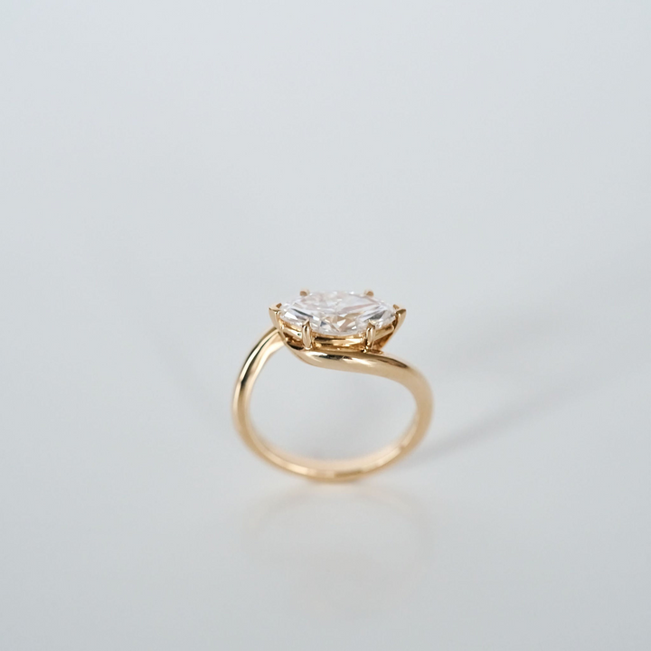 Marquise Diamond Drift Ring