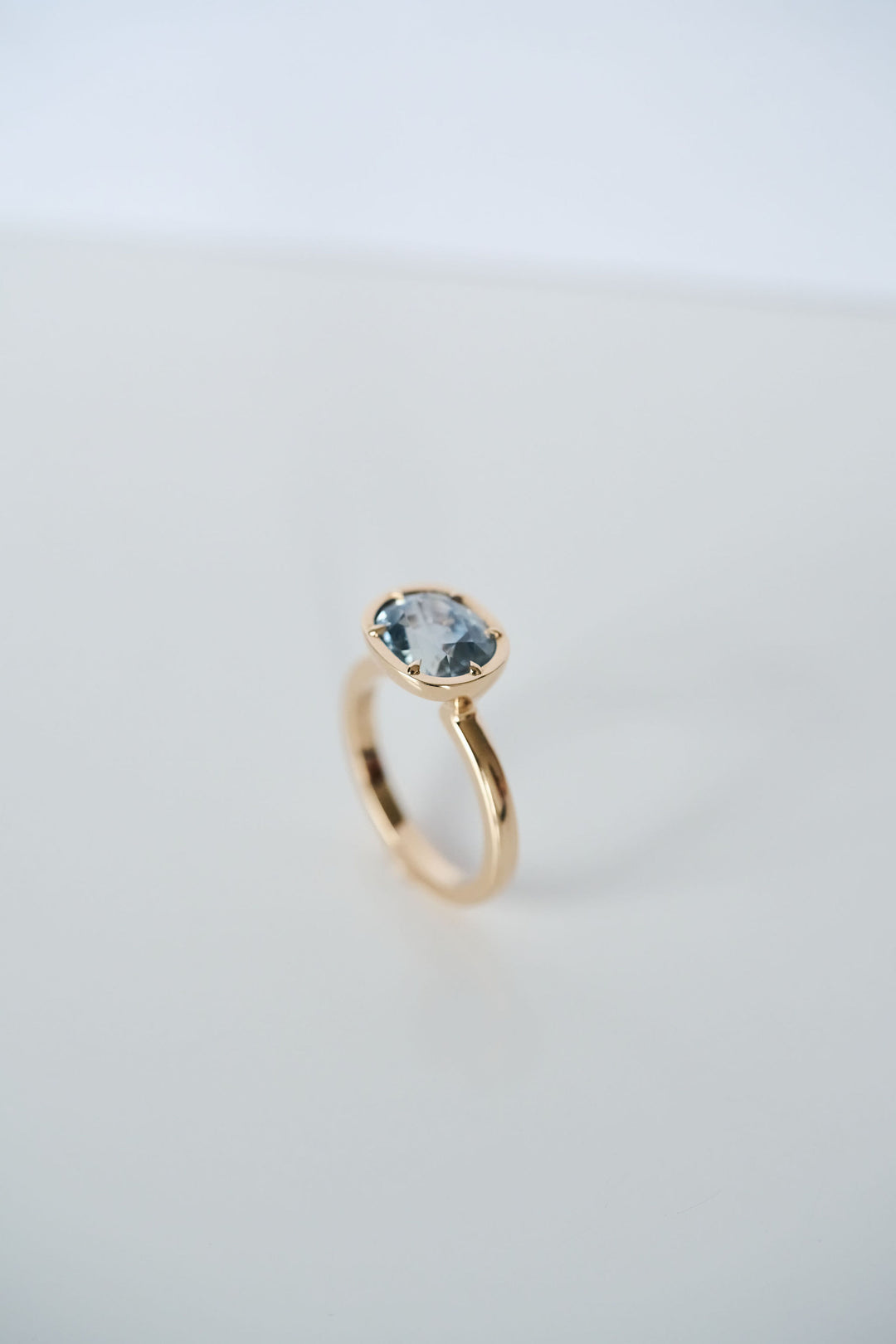 East-West Sapphire Canopy Ring